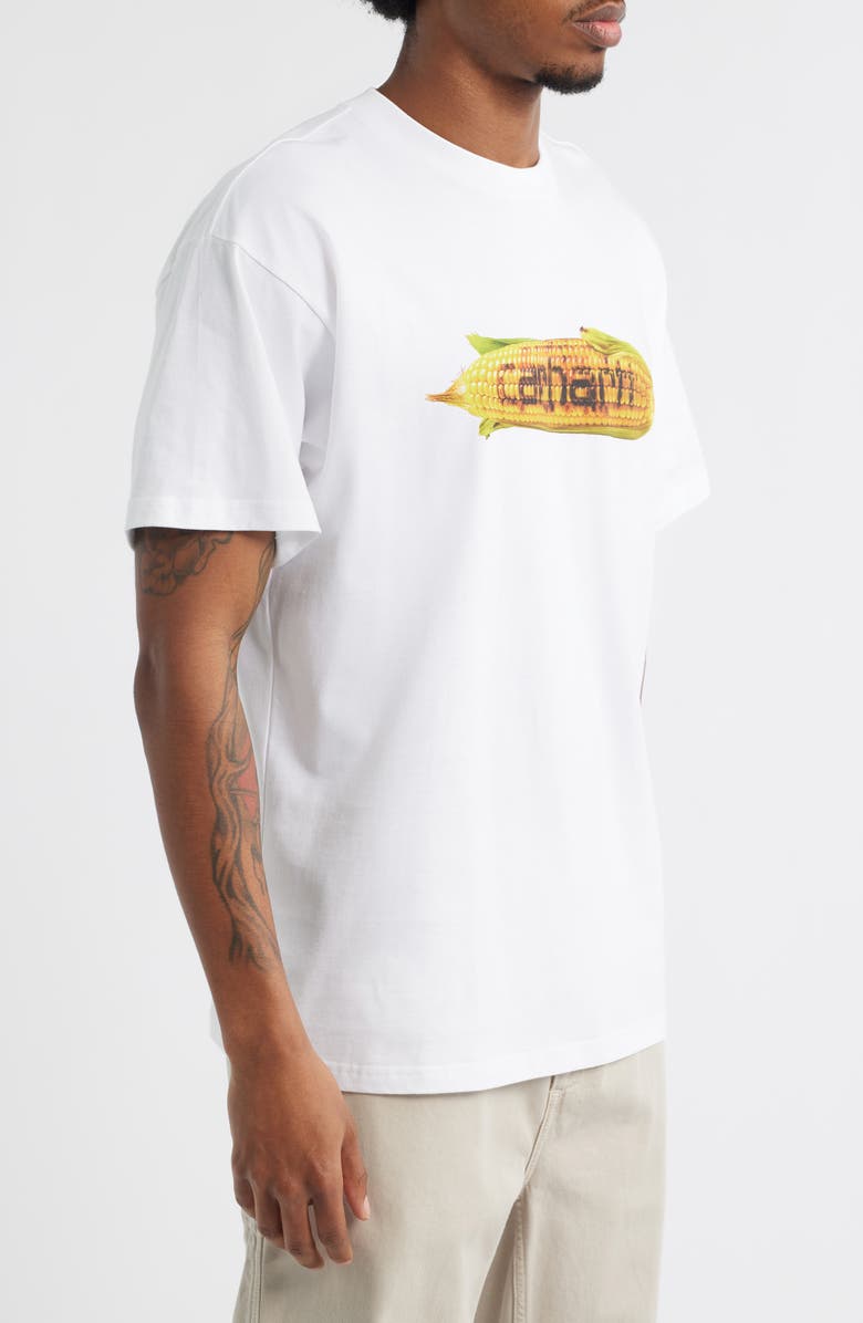 Carhartt Work In Progress Cobb Cotton Graphic T-Shirt, Alternate, color, White/ Yellow