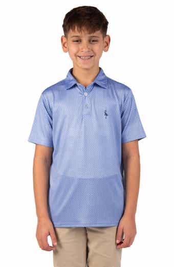 TailorByrd Kids' Mini Dots Performance Polo