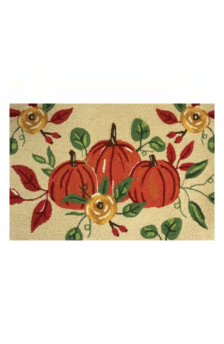 R16 HOME Pumpkin Trio Indoor/Outdoor Doormat, Main, color, 