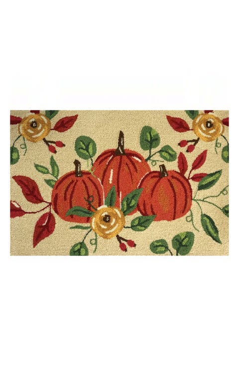 Pumpkin Trio Indoor/Outdoor Doormat