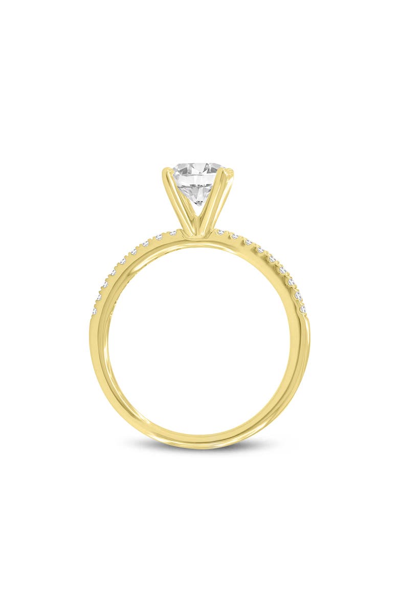 LuvMyJewelry Kara 14K Yellow Gold Round Lab Grown Diamond Engagement Ring - 1.15 Ct, Alternate, color, 14K Yellow Gold
