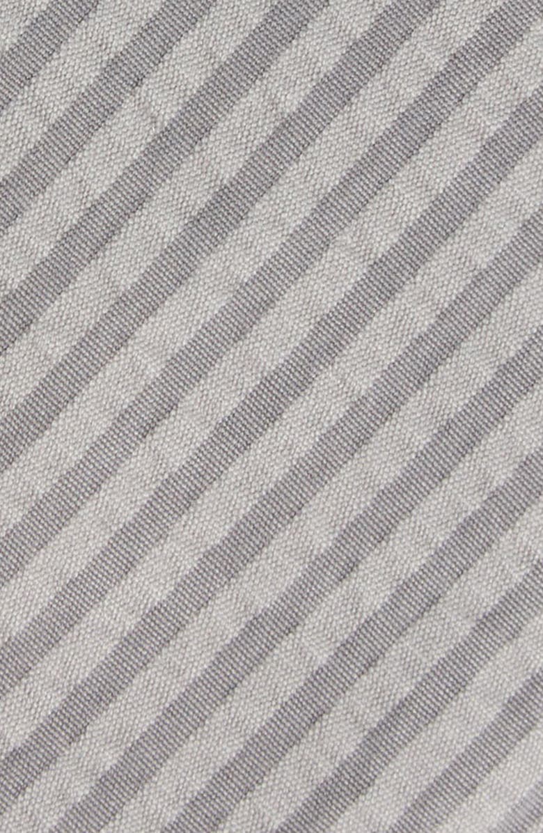 Thom Browne Cotton Seersucker Tie, Alternate, color, Light Grey