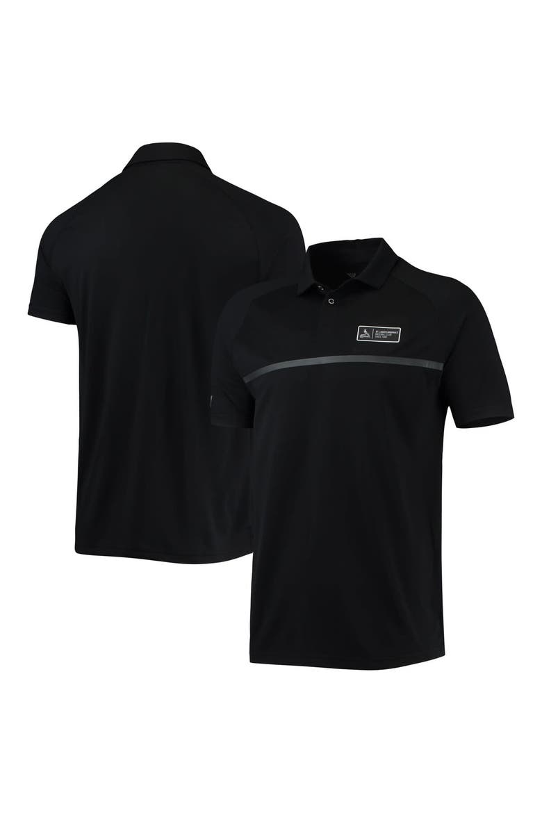 Men's Levelwear Black St. Louis Cardinals Sector Raglan Polo, Main, color, Black