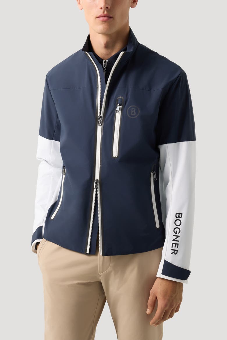 Bolek Functional Jacket, Alternate, color, Navy blue/white