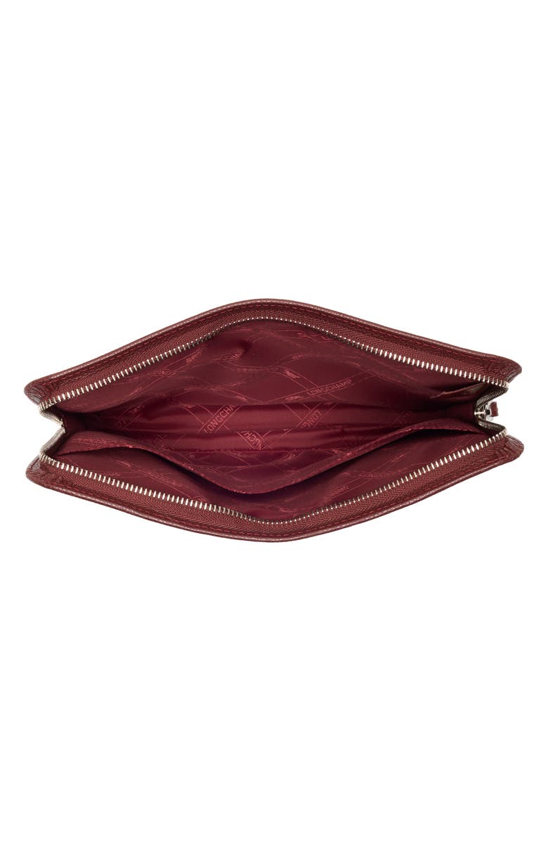 Longchamp Le Foulonné Top Zip Tech Case, Alternate, color, Red Lacquer