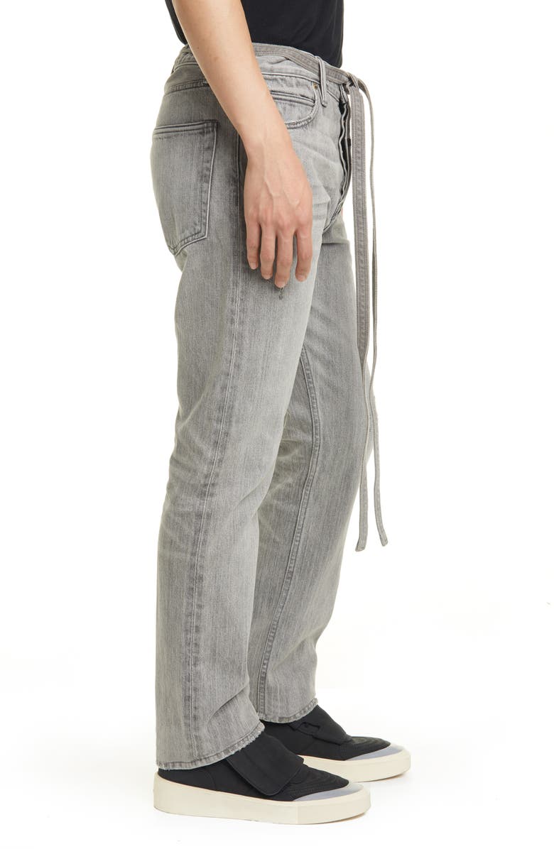 Fear of God Tie Waist Relaxed Fit Jeans, Alternate, color, 