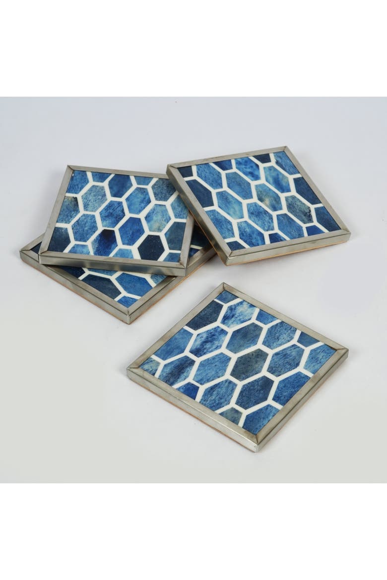 Gramercy Inlay Coasters, Alternate, color, Gramercy