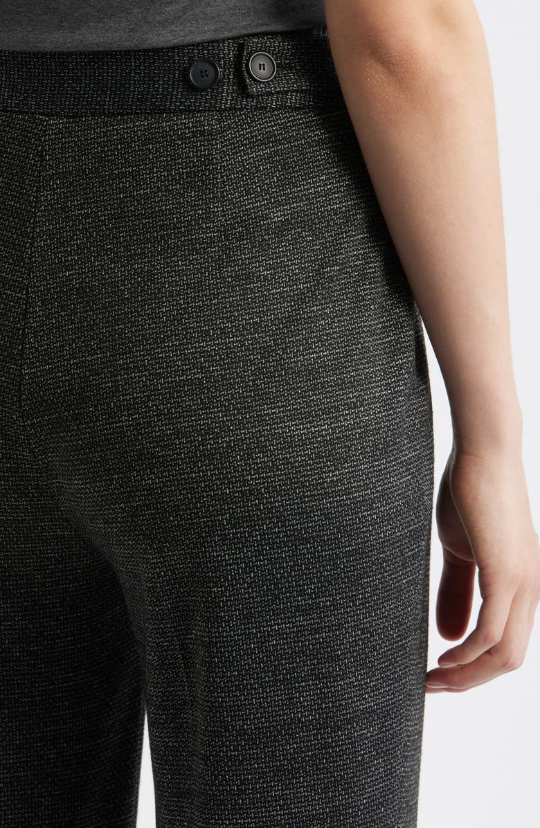 BOSS Talia Flare Pants, Alternate, color, Charcoal Jersey Structure