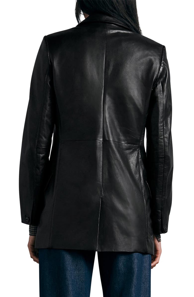 rag & bone ICONS Charles Leather Blazer, Alternate, color, 