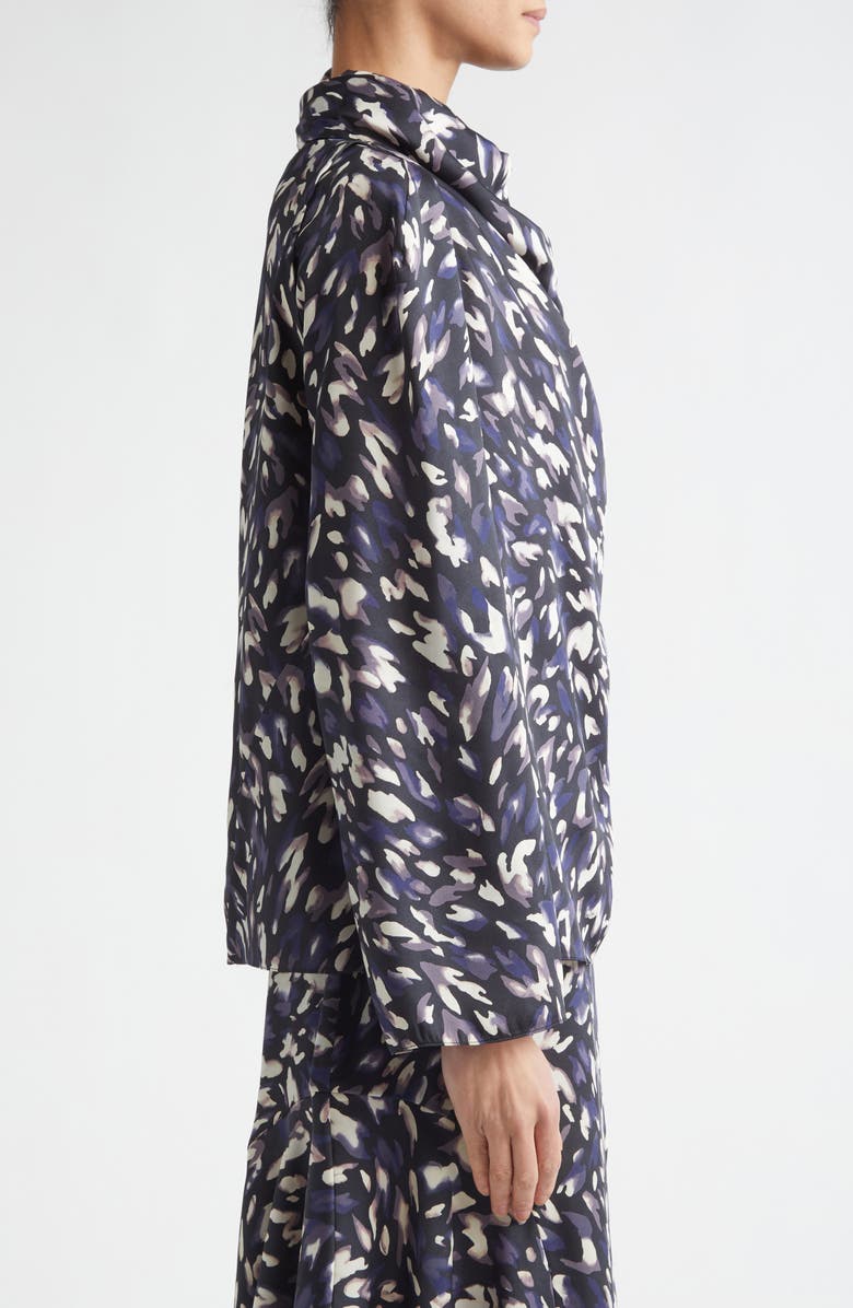 Altuzarra Cara Top, Alternate, color, Black Animal