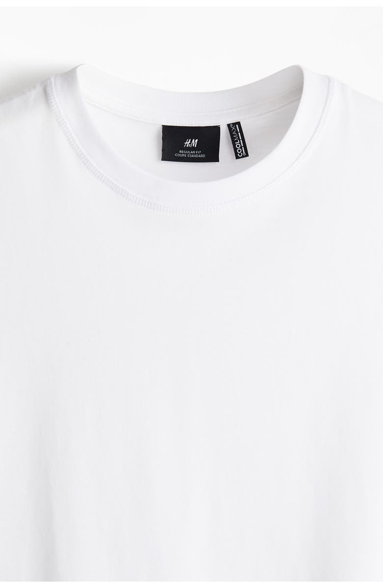 H&M Coolmax<sup>®</sup> regular fit tank top, Alternate, color, White