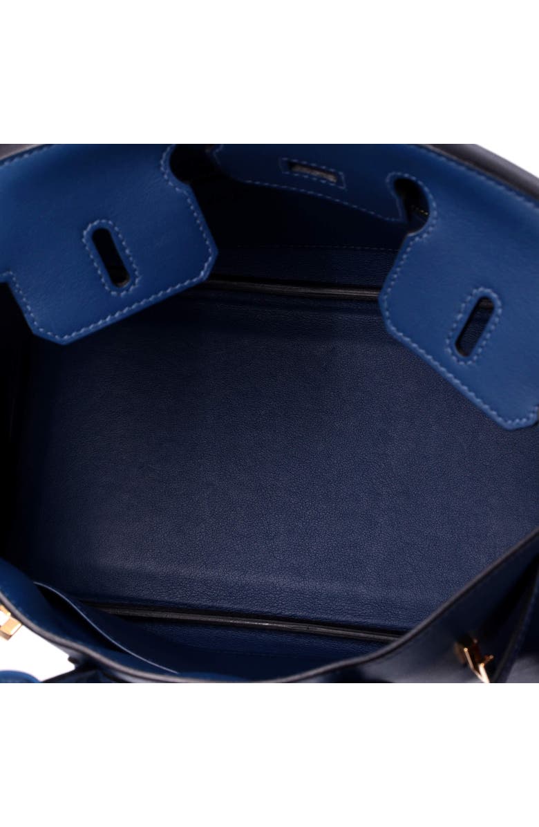 Pre-Owned Hermes Birkin Handbag Blue Swift with Gold Hardware 25, Alternate, color, Deep Blue