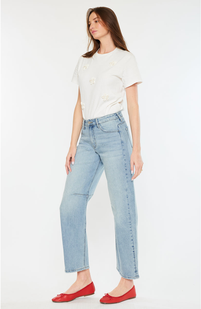 KanCan Isla High Rise Horseshoe Jeans, Alternate, color, Light Wash