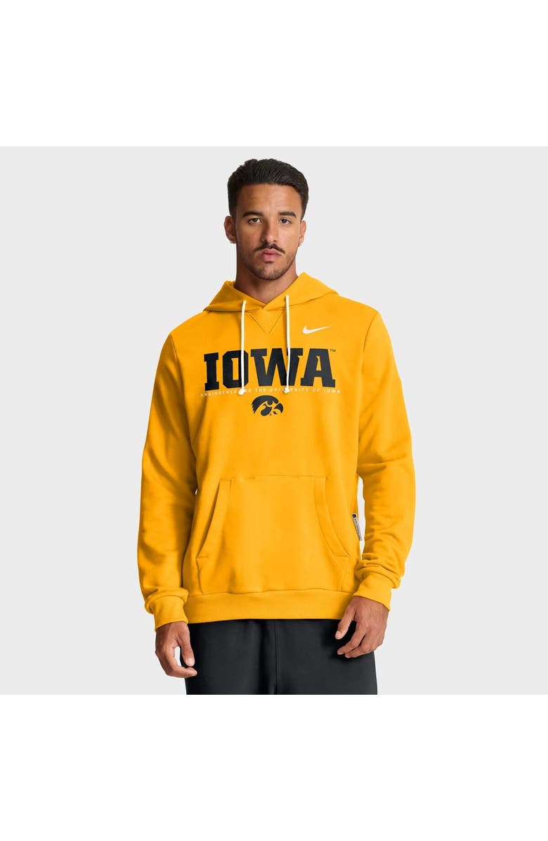 Nike Men's Nike Gold Iowa Hawkeyes 2025 Sideline Standard Issue Dri-FIT Hoodie, Main, color, Gold