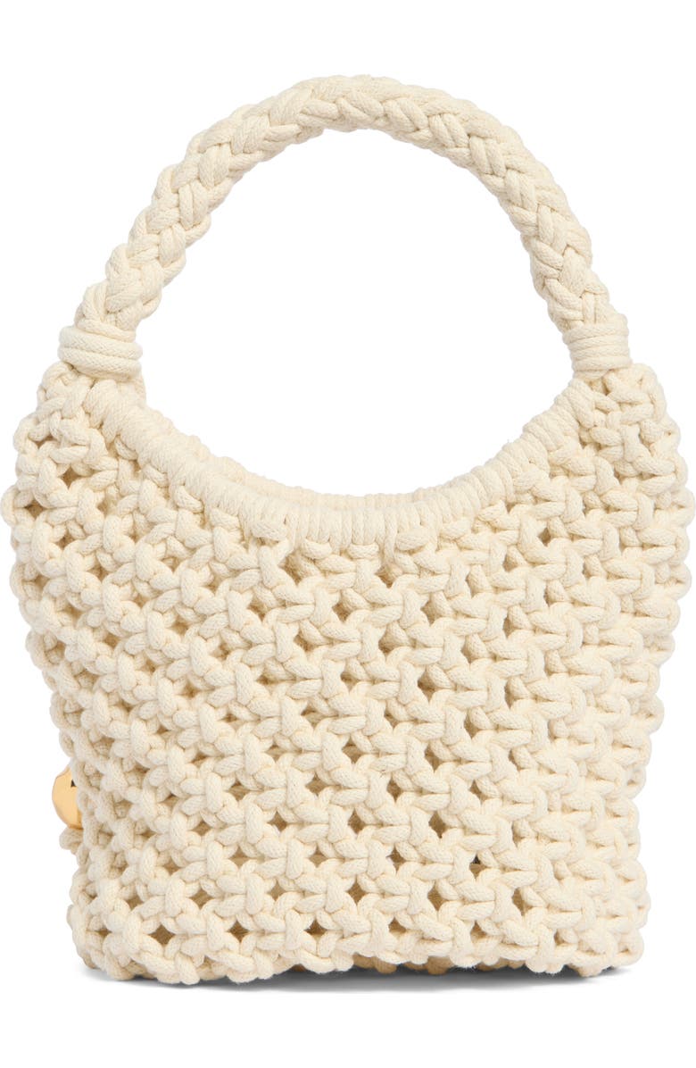 Madewell Braided Rope Pouchette, Alternate, color, Antique Cream