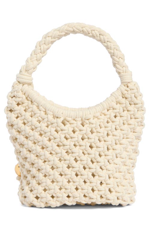 Madewell Braided Rope Pouchette In Brown