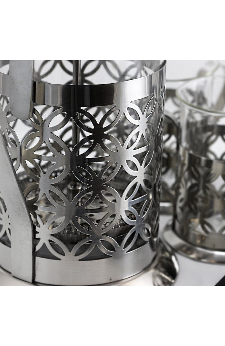 MR COFFEE Trellise 5 Piece Coffee Press Set, Alternate, color, Clear