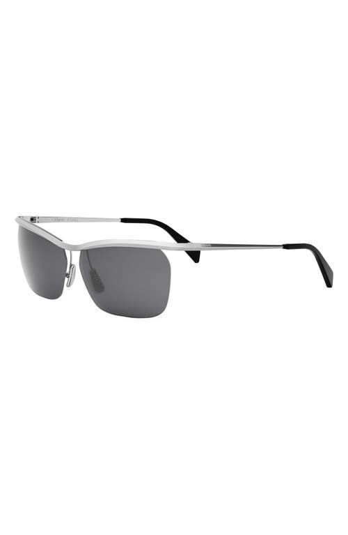 Celine 62mm Oversize Geometric Sunglasses In Gray