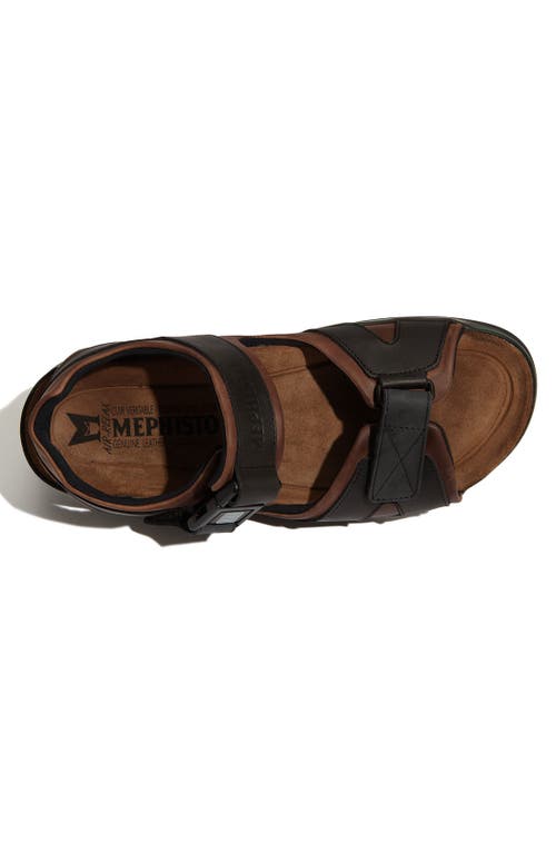 Mephisto 'shark' Sandal In Brown