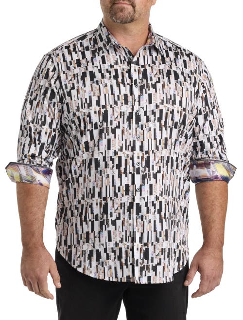 Robert Graham Dxl Big & Tall Pollard Sport Shirt In Multi