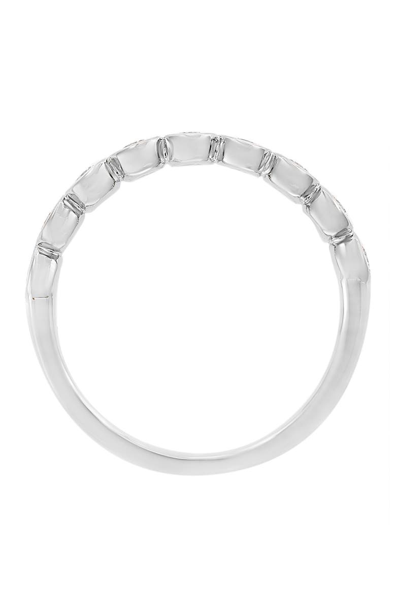 EFFY 14K White Gold Bezel Diamond Ring - 0.35 ctw - Size 7, Alternate, color, 