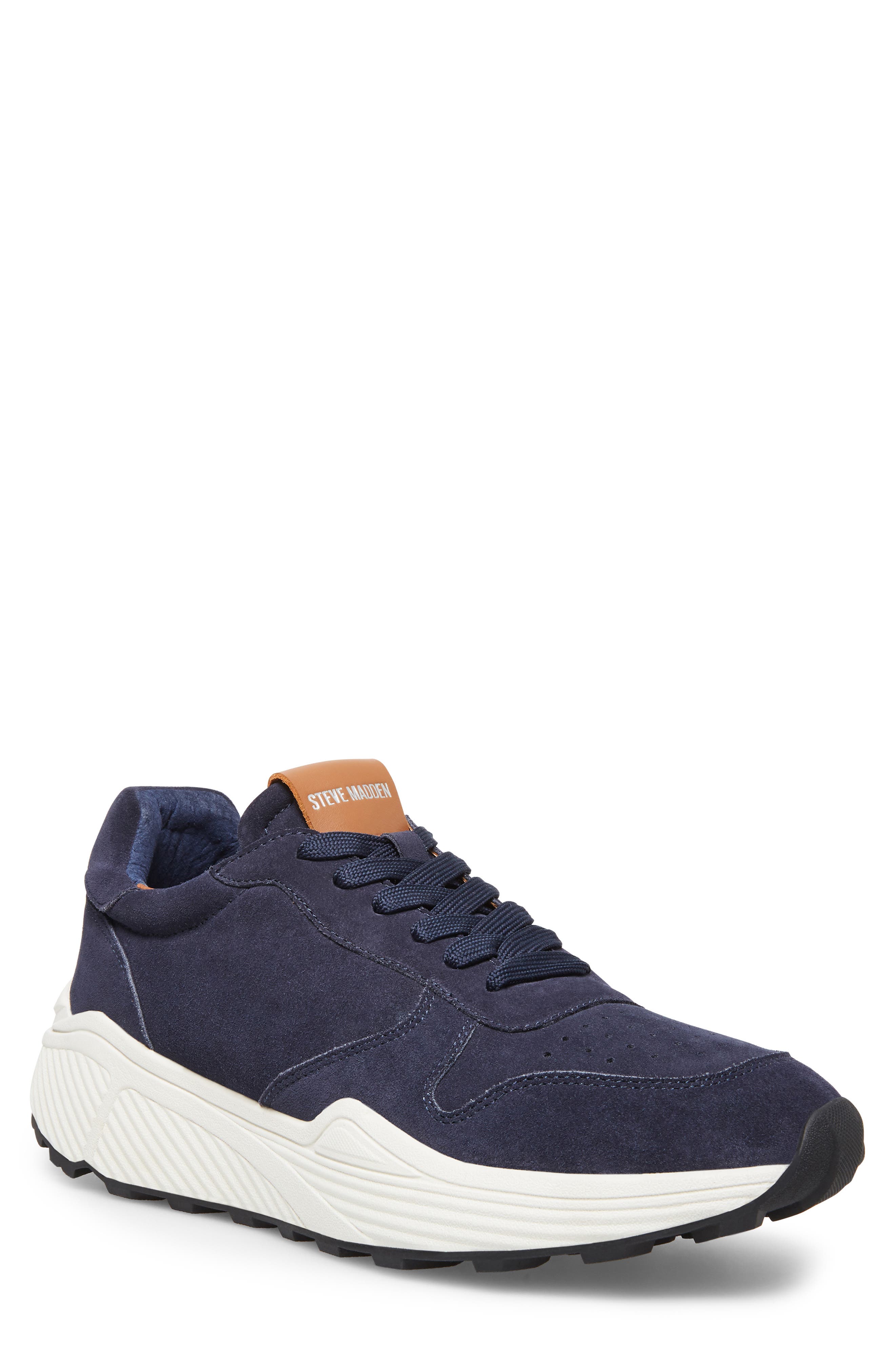 Sardan Sneaker, Main, color, NAVY SUEDE