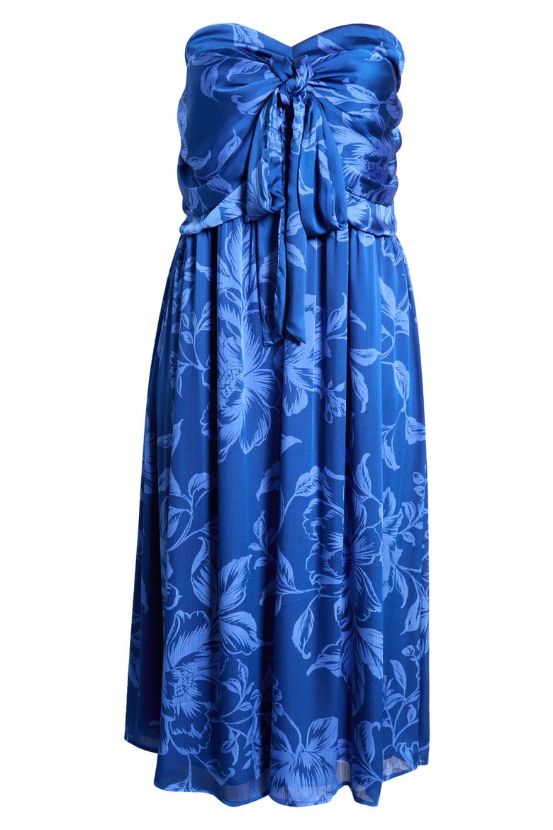 Ciara Floral Tiffi Convertible Maxi Dress, Alternate, color, NAVY-BLUES