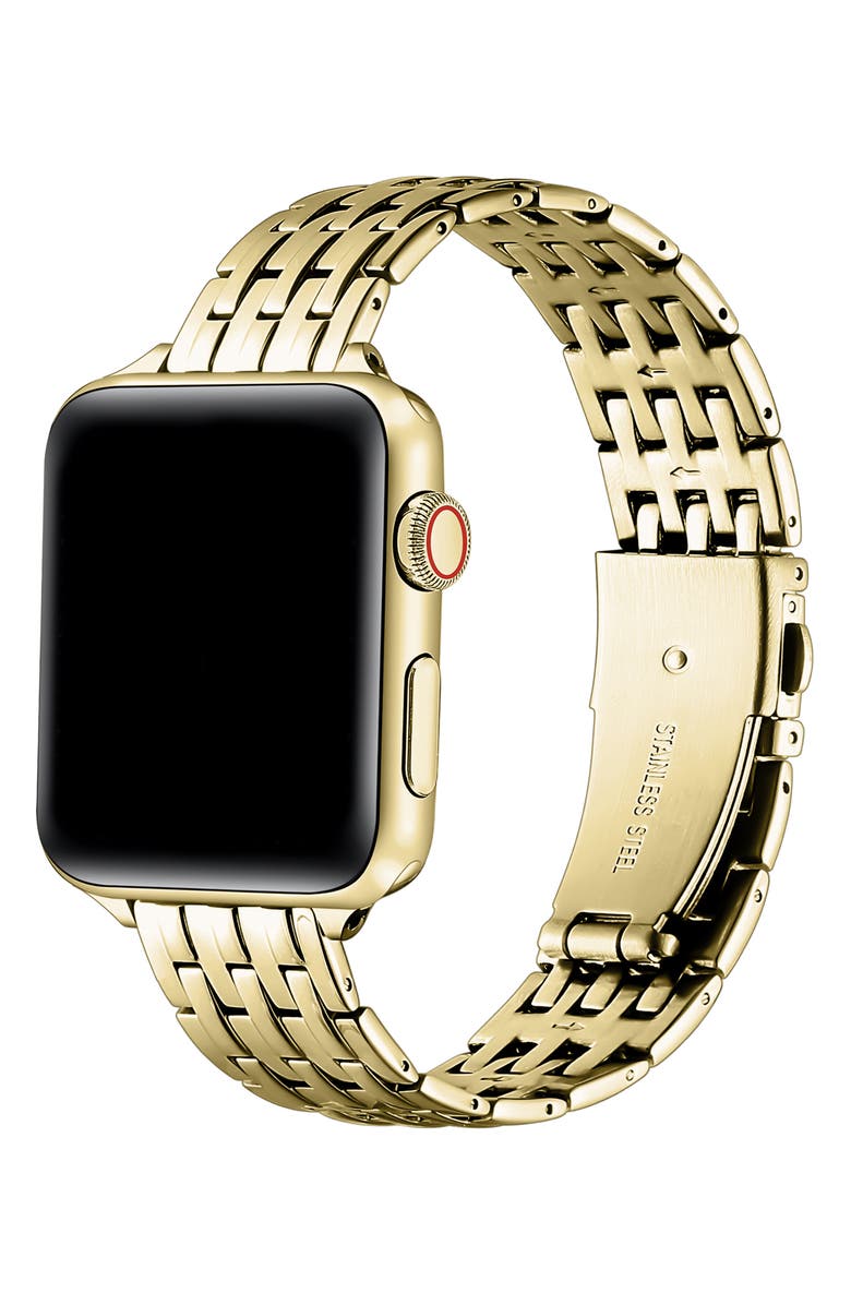 Posh Tech Eleanor Stainless Steel Apple Watch<sup>®</sup> Watchband, Alternate, color, 