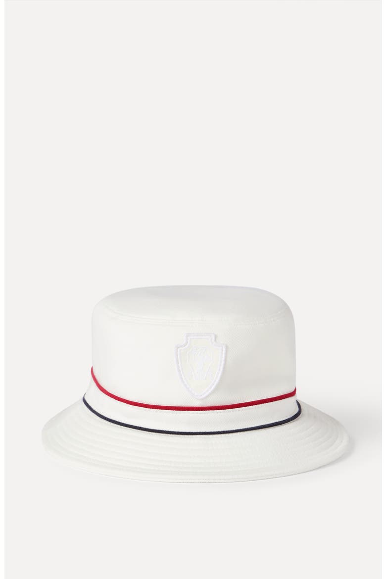 Bucket hat with logo, Alternate, color, White