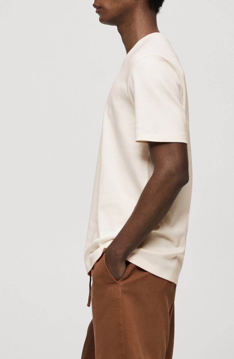 MANGO Regular Fit Cotton Crewneck T-Shirt, Alternate, color,