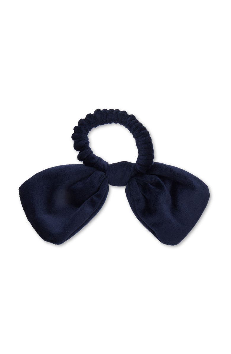 Lele Sadoughi Denver Broncos Bow Scrunchie, Alternate, color, Navy 400