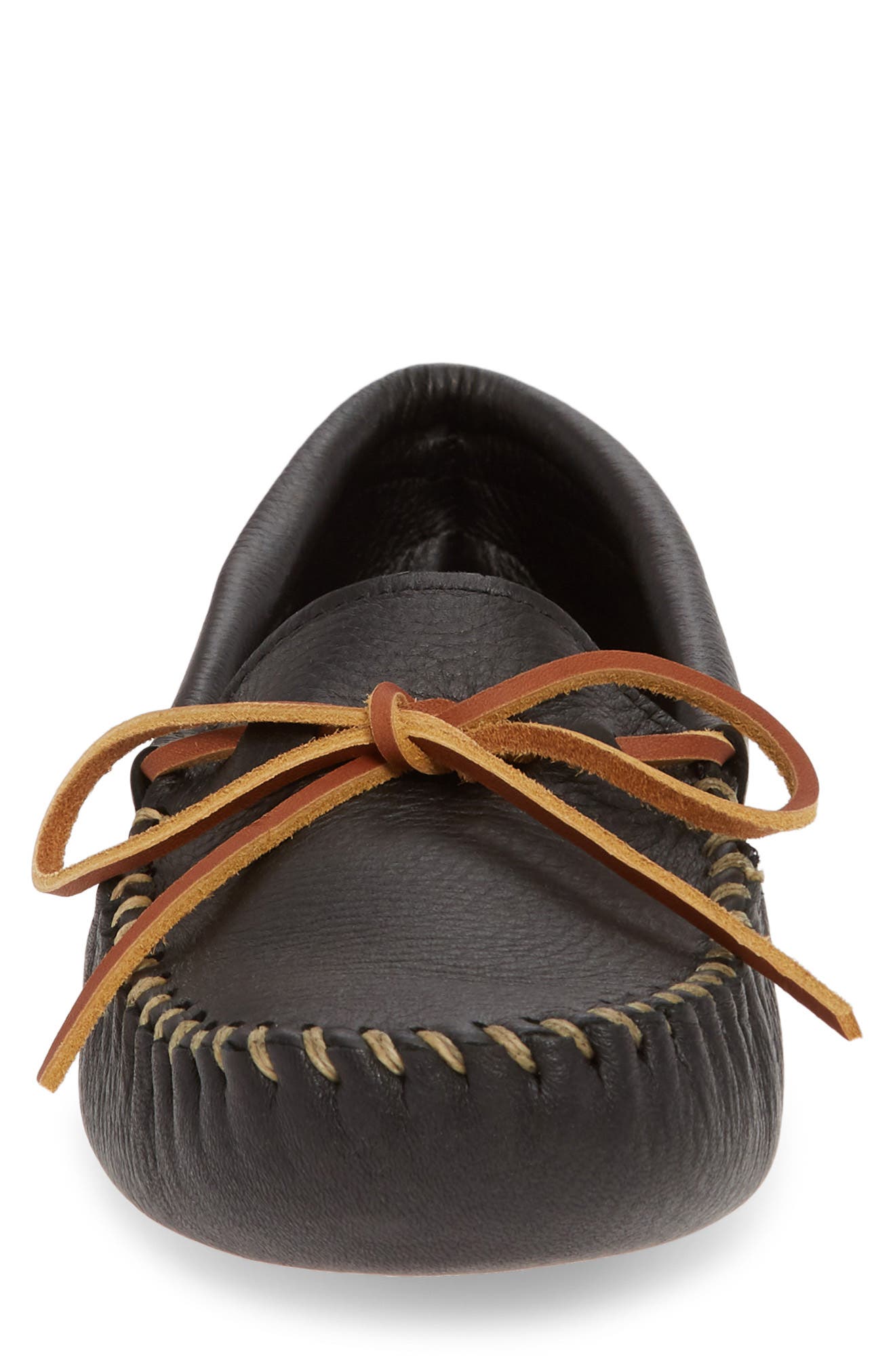 Moccasin, Alternate, color, BLACK LEATHER
