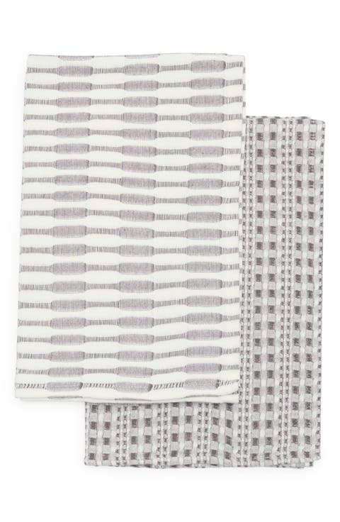 Abode Shadow Set of 2 Cotton Dish Towels