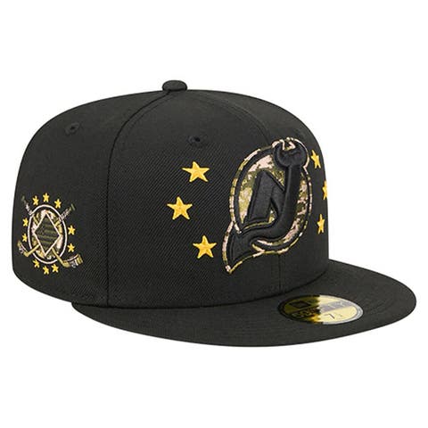 Men's New Era  Black New Jersey Devils Military Appreciation Digital Camo Stars 59FIFTY Fitted Hat