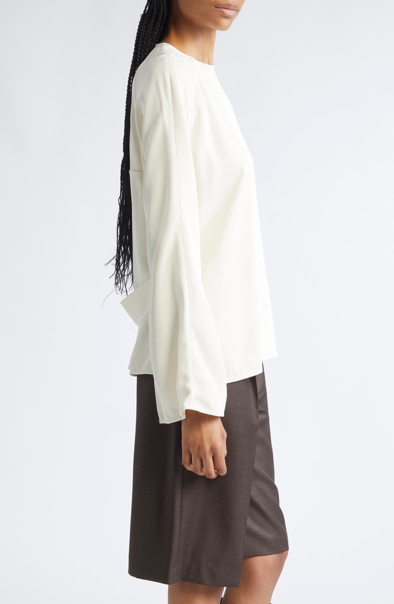 LOULOU DE SAISON Aiza Long Sleeve Top, Alternate, color, Ivory