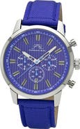 PORSAMO BLEU Ryder Chronograph Canvas Strap Watch, 44mm