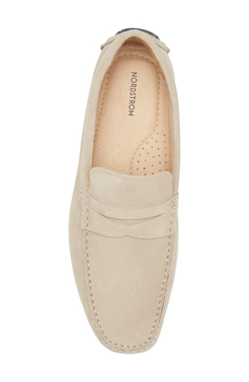 Nordstrom Driving Penny Loafer In Beige Sand