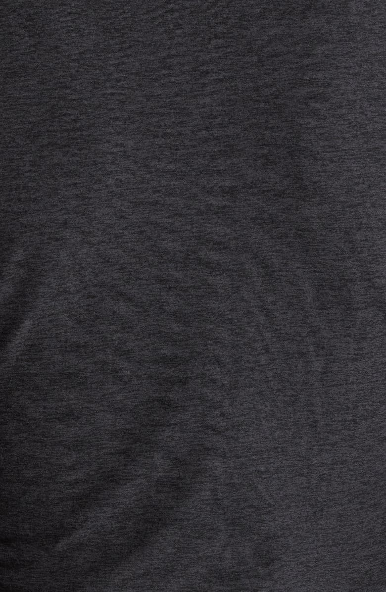 Year of Ours Stretch Zip Up Cardigan, Alternate, color, Heather Black