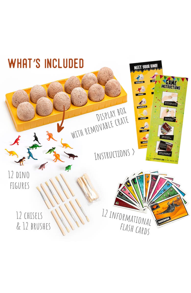 JitteryGit Dino Eggs, Alternate, color,