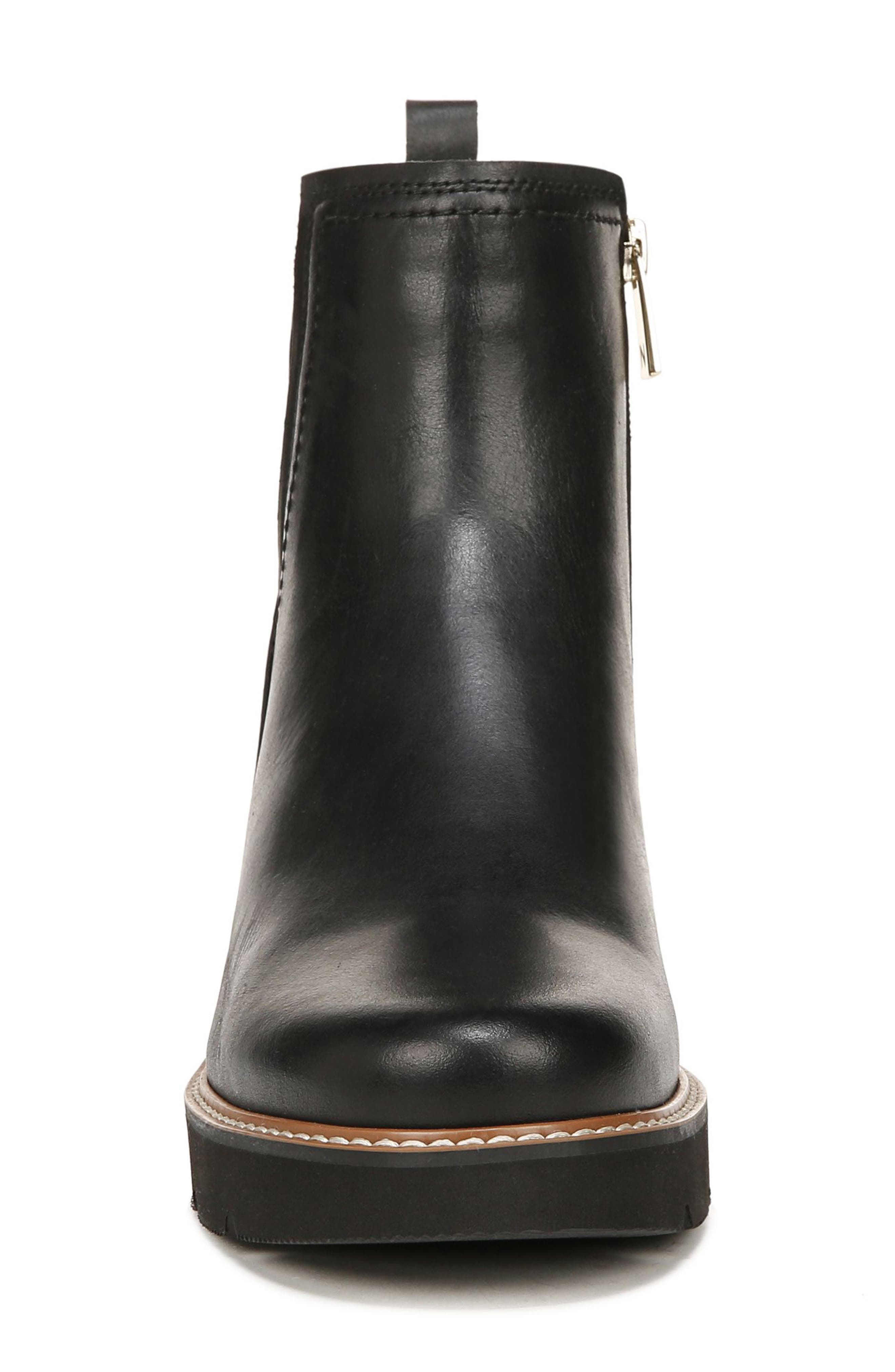 Naturalizer Darry Water Repellent Platform Bootie, Alternate, color, Black Leather