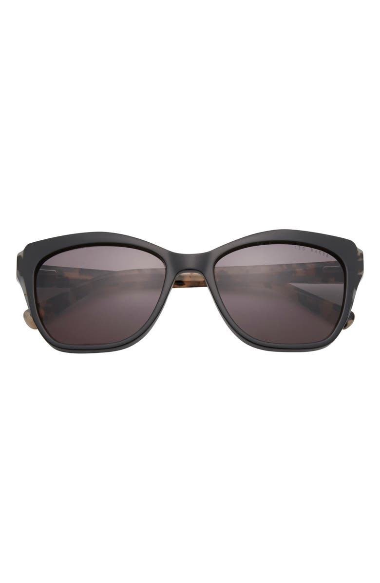 Ted Baker London 55mm Cat Eye Sunglasses, Main, color, Black