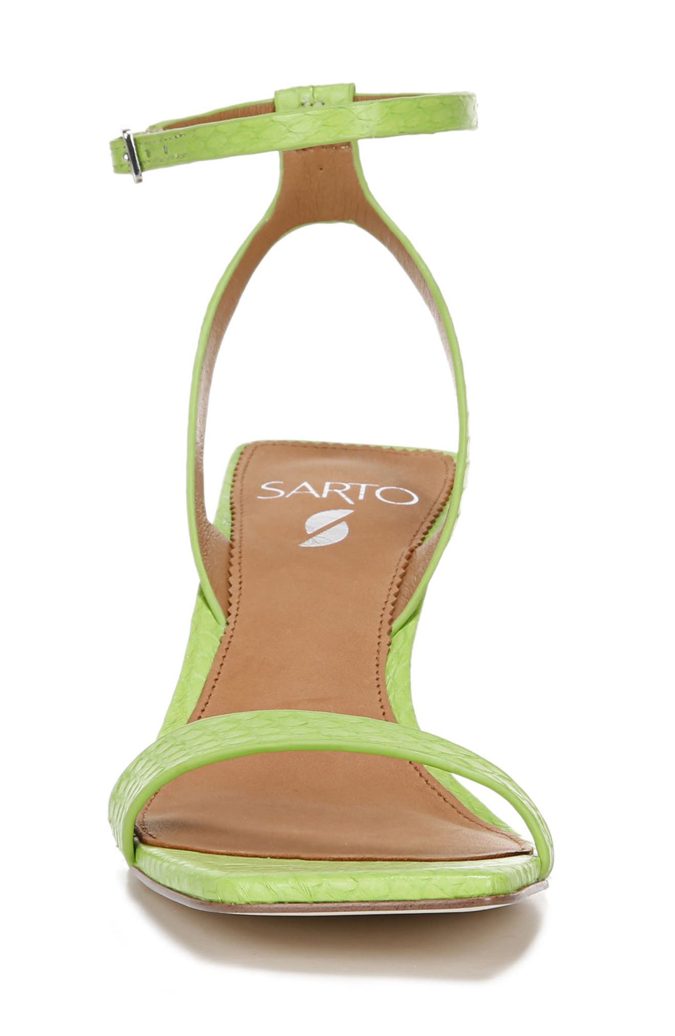 Bona Ankle Strap Sandal, Alternate, color, LIME LEATHER