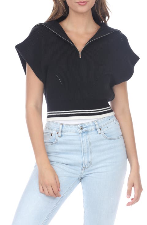 Knit Quarter Zip Top