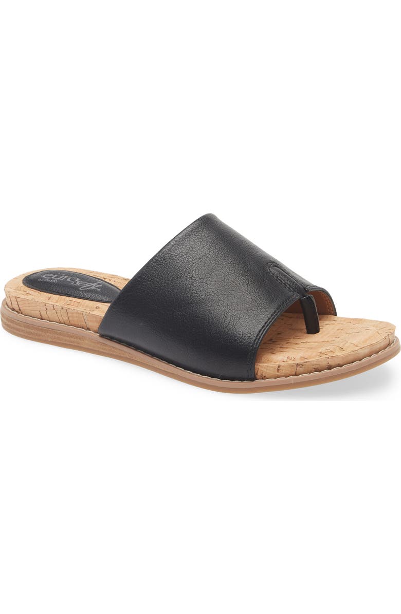 EUROSOFT Ellamae Slide Sandal, Main, color, Black