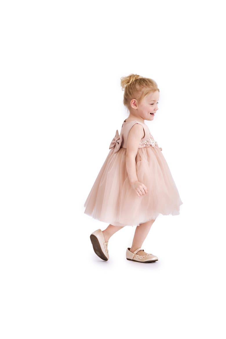 Ribbon Bloom Gown, Alternate, color, Rose