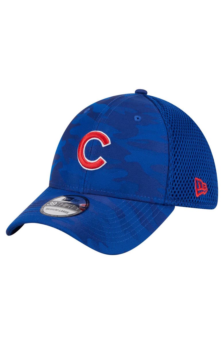 New Era Men's New Era Royal Chicago Cubs Subtle Camo 39THIRTY Flex Hat, Alternate, color, Royal