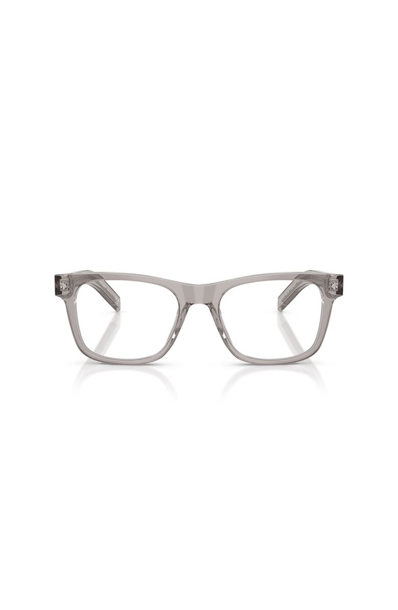 Prada 54mm Rectangle optical glasses, Alternate, color, Grey