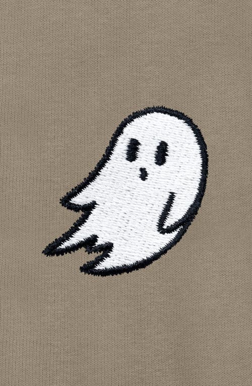 Dalix Ghost Zip Hoodie In Heather Stone