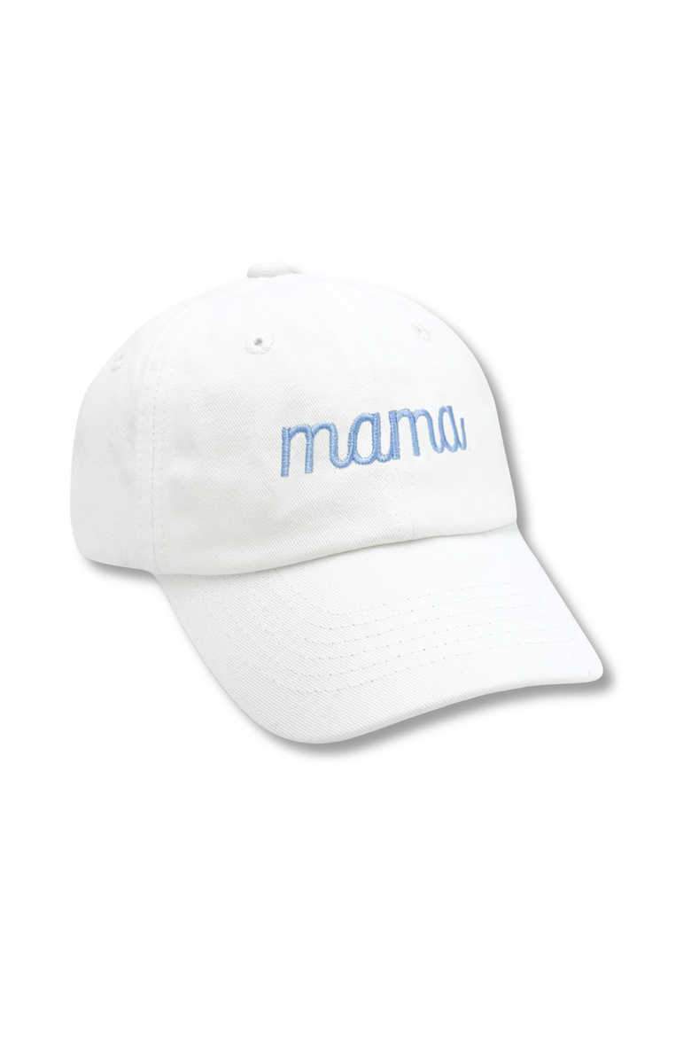 Bits & Bows Mama Women's Baseball Hat, Main, color, White