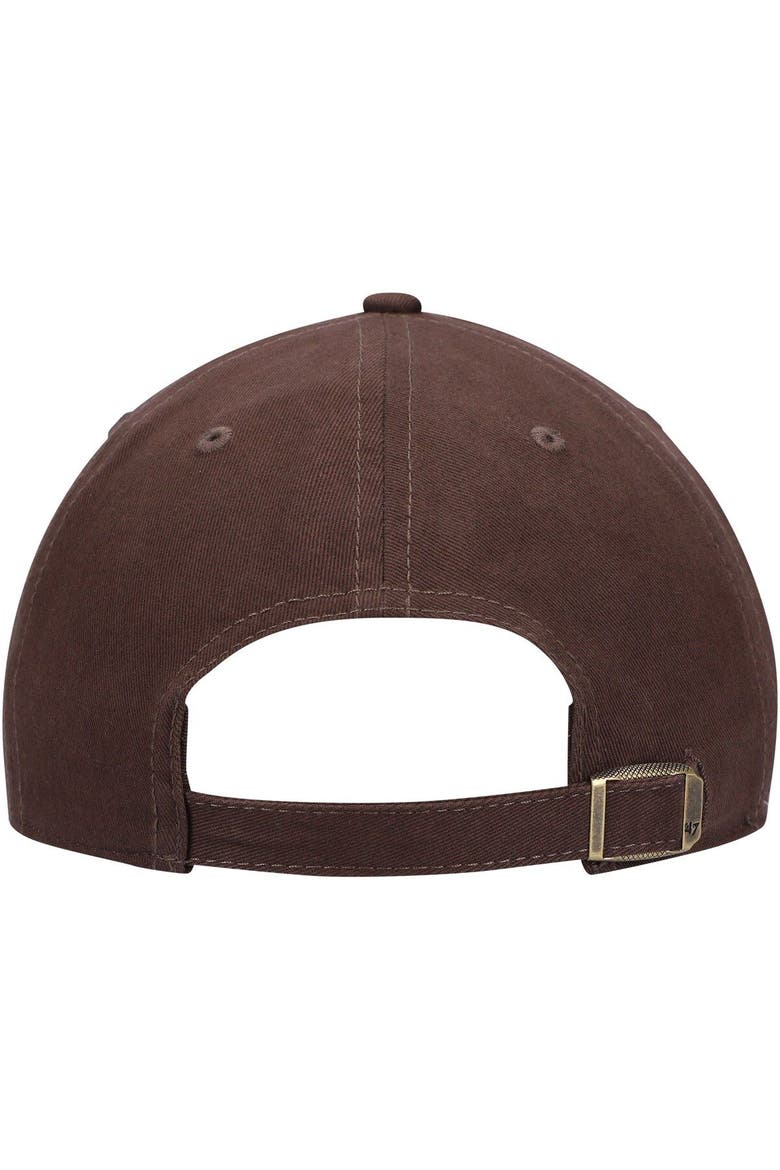 Women's '47 Brown Cleveland Browns Brownie The Elf Miata Clean Up Legacy Adjustable Hat, Alternate, color, Brown